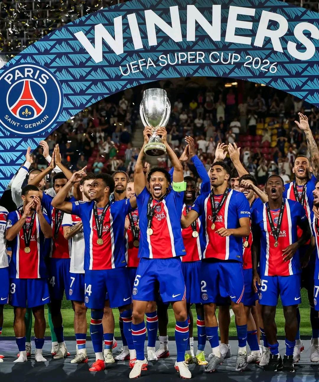 Football | Supercoupe d’Europe : le PSG domine Aston Villa et décroche un nouveau trophée !